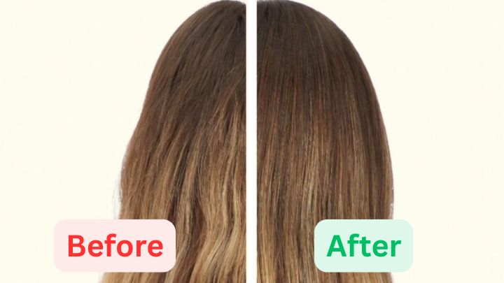 K18 Hair Mask Before and Afters